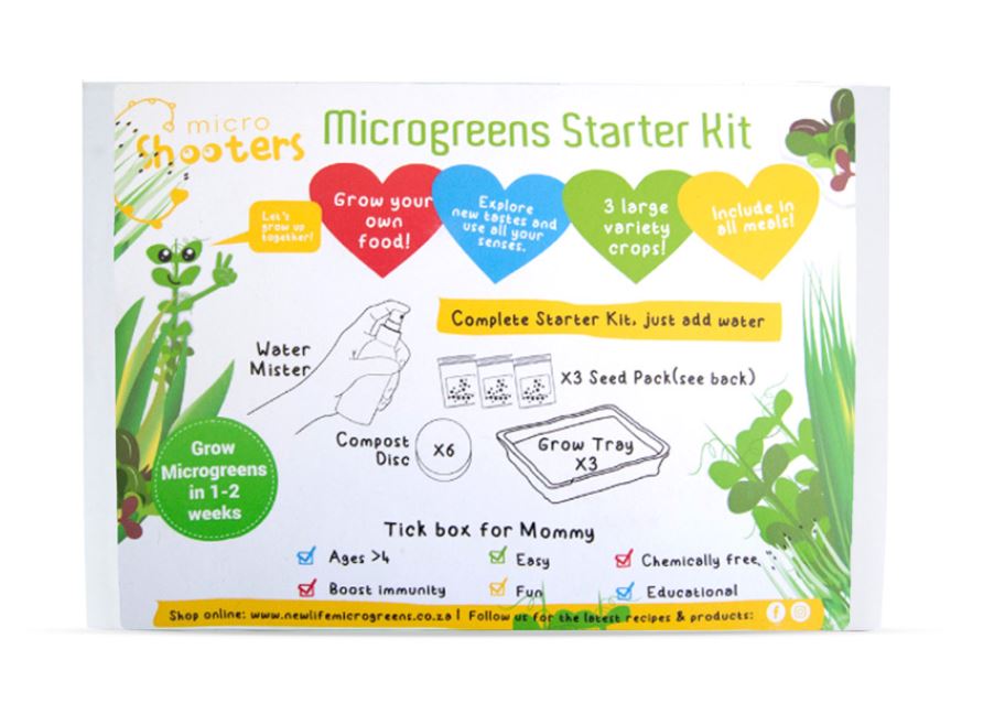Micro Shooters Triple Starter Kit for KIDS – Complete Value Kit with 3 Trays & 3 Sowings